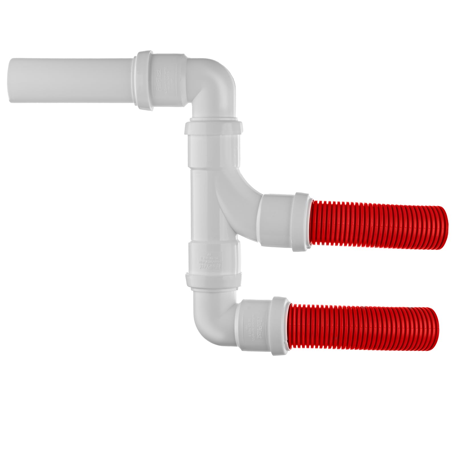 Sistema de salida de agua residual para caravana/autocaravana con opción de tubería de 4 metros con accesorios de fontanería FLOPLAST para el hogar, estándar CE probado según EN 1451