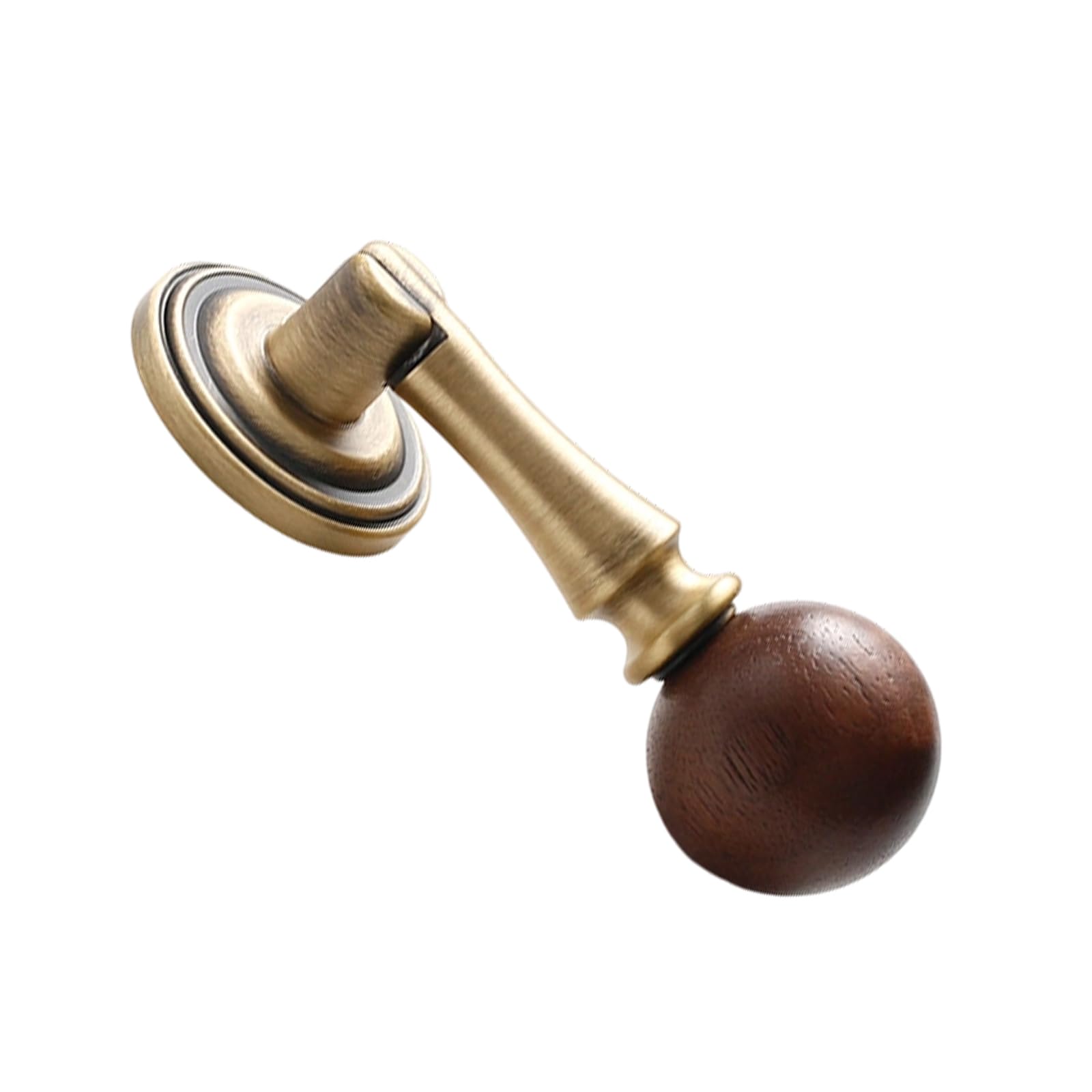 Nmflab E Walnuts And Brasses Drawer Handl For Wardrob Dresser Cupboard Knob Accessories Walnuts Wood Cabinet With Brasses Accent Drawer Cupboard Handl