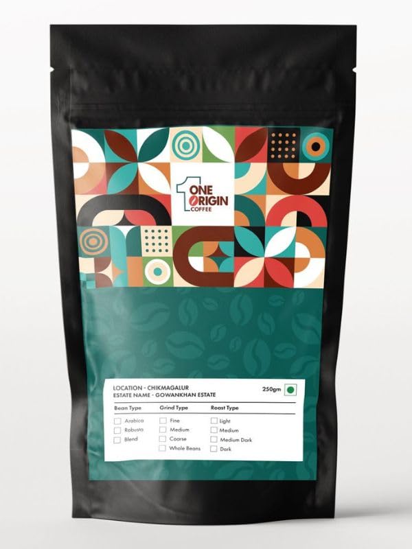 One Origin Coffee | 80% Arabica 20% Robusta Blend | Whole Beans 250g | Medium Dark Roast | Gowankhan Estate Chikmagalur | Single Origin-picture-34
