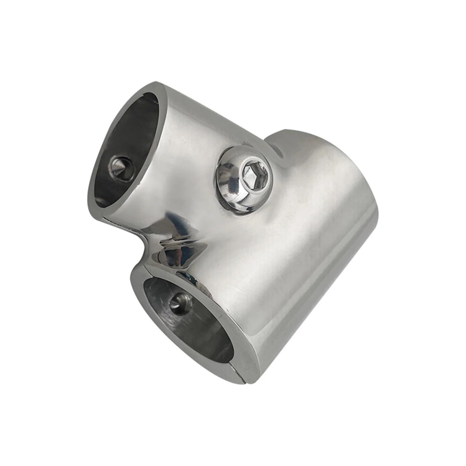 22/25mm Złączka do poręczy łodzi Trójnik 60° 3-drogowy ze stali nierdzewnej 316 Marine Złącze szynowe Łącznik rurki markizy(22mm)