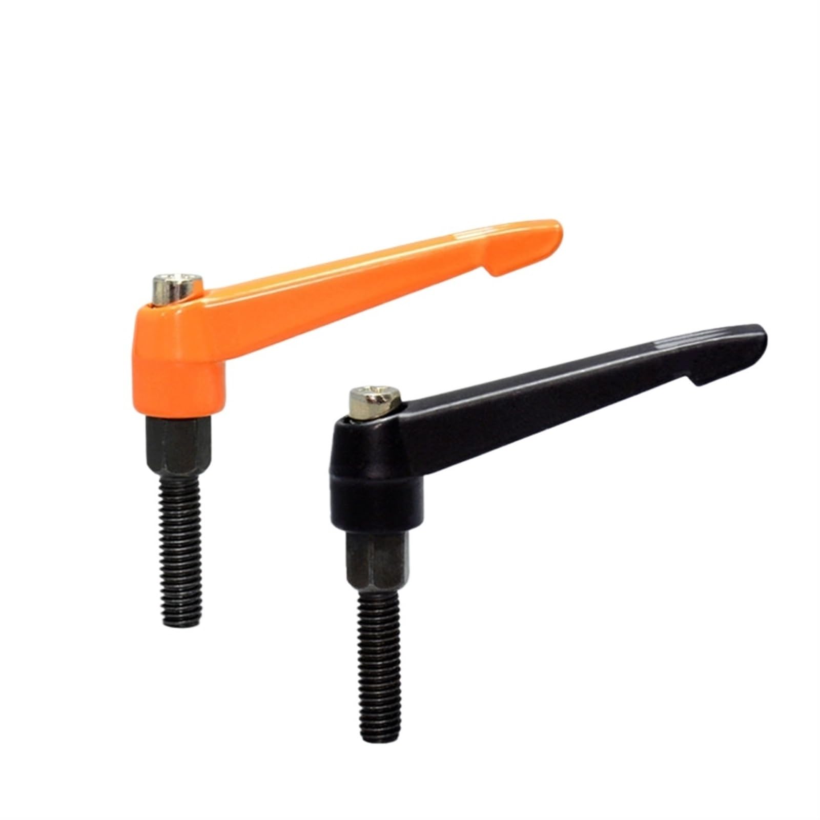Fbhfsuief Women's Oranje Clamping Lever Machinery Adjustable Handle Locking External Thread Knob Hex Screws1pcs M6 10-60Mm(,M6 60Mm)