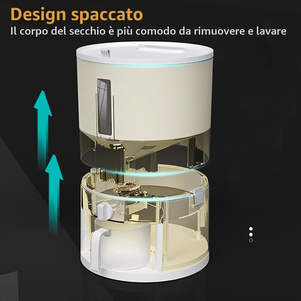 Contenitore per Conservazione Alimenti 6kg/10kg Reisspender, Contenitore per Riso con Misurino Graduato, Ermetico e Resistente all'Umidità, per Riso Nero, Riso Giallo, Riso (10kg)