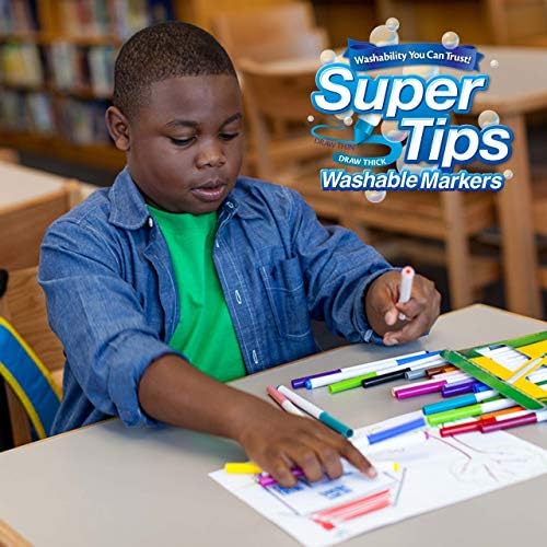 Crayola Super Tips Markers, Washable Markers, 20 Count