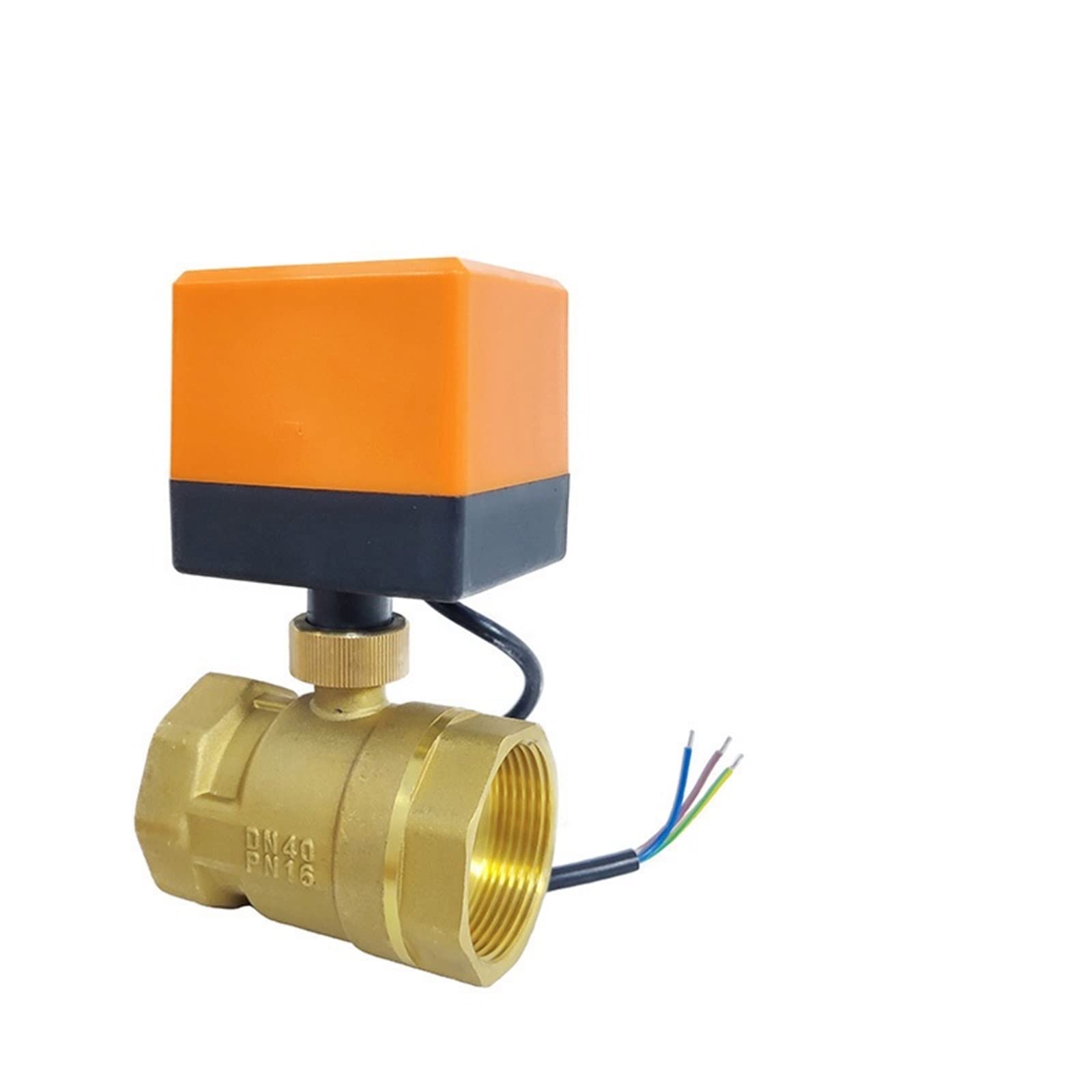 Ieumjnat 24Vdc-Cr03 Motorized Ball Valve Brass Three-Wire Two-Control One-Control 220V 24V 12V Ac/Dc Alternative Electric Solenoid(,0.5 Inch)