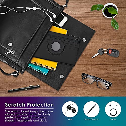 Image of HUMALIEN | Shockproof All-Rounder 360 Degree Rotatable Back Flip Cover Case for Lenovo Tab M10 FHD Plus 10.3 inch TB-X606 - Black