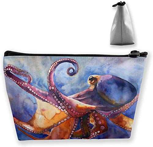 Preisvergleich Produktbild Kulturbeutel, Wasserfarben, Oktopus, tragbar
