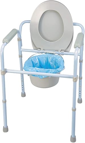 Miniatura 3 de Carex Commode Liners, Toilet Seat Cover, Fits Most Commodes, Toilet Liners and Paper Cover with Absorbent Powder, Disposable and Hygienic, Travel