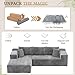 YESHOMY Boneless Couches for Living Room, 108