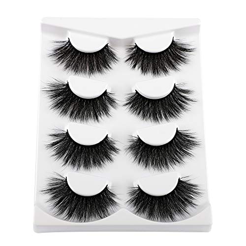Newcally 20MM False Eyelashes 3D Faux Mink Dramatic False Lashes Pack