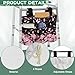 Babrukda Cherry Blossoms Walker Bag Lightweight Walker Storage Bags Large Capacity Basket for Rollator Accessories Carry Storage Carrier Tote for Seniors, Elderly, Handicap