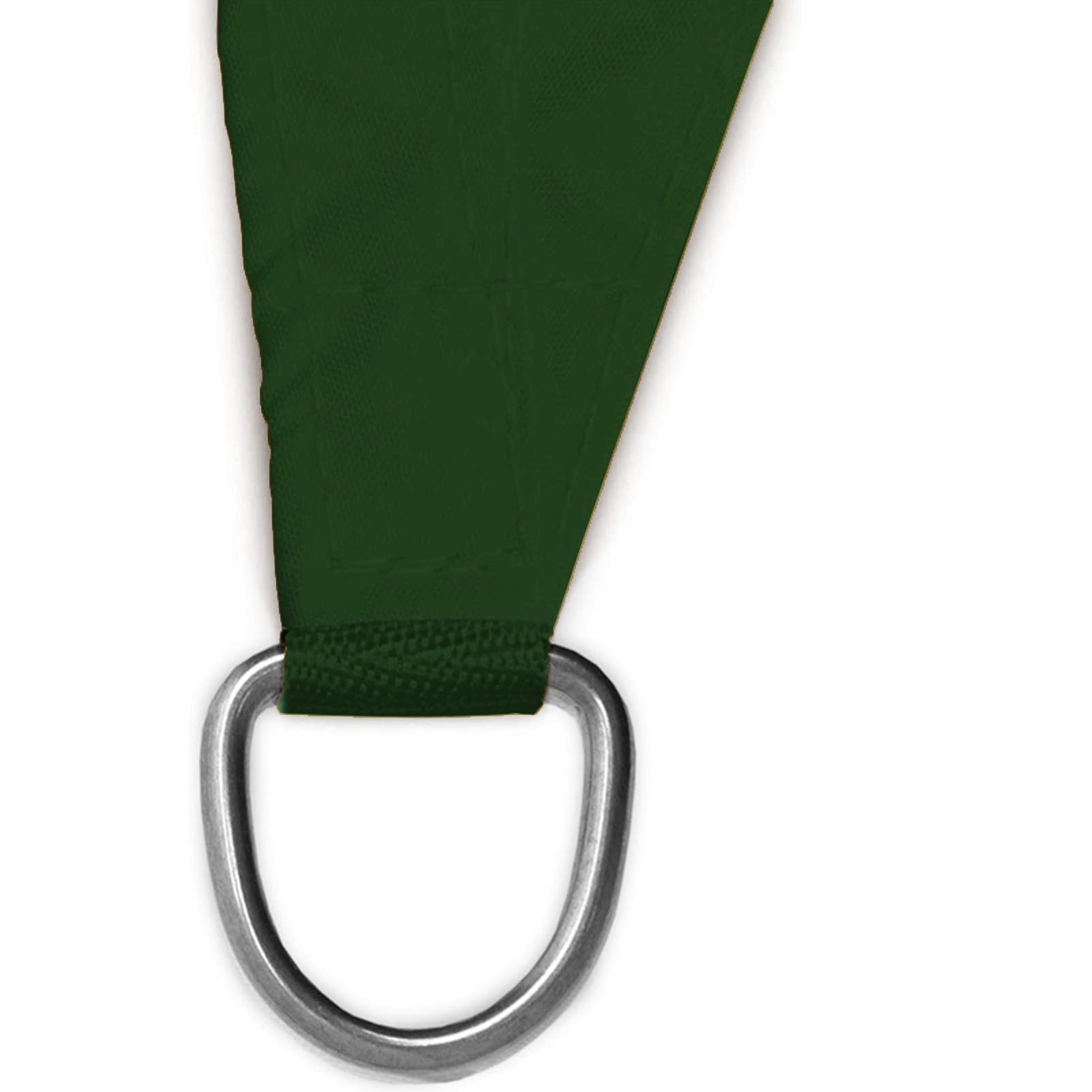 Tenda parasole triangolare verde scuro, 9,8 x 9,8 x 9,8 m, impermeabile, con blocco UV al 98%, per esterni, cortile, prato, giardino, resistente ed elegante, soluzione ombreggiante con kit di