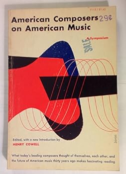 Paperback American Composers on American Music: a Symposium Book