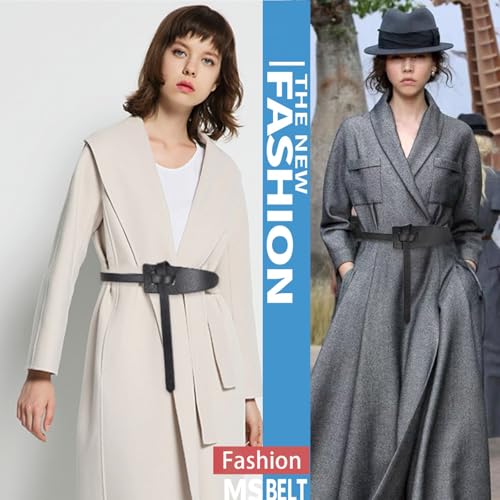 Women's Tight Belt With Dress With a PU Leather Belt2