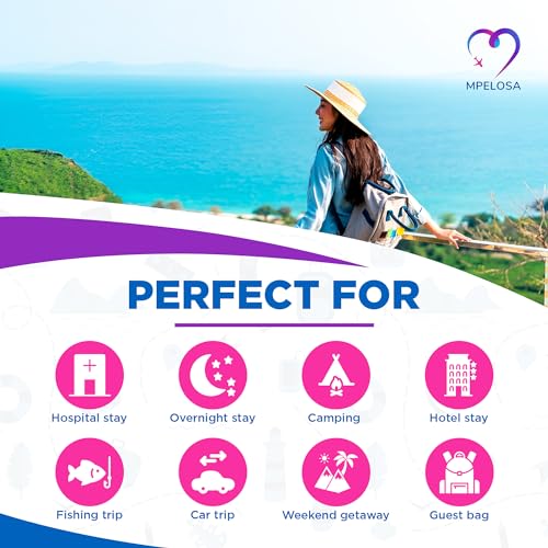 Ladies Travel Toiletries Set - Airport-Approved Toiletry Essentials for Women's – Suitable for Air Travel in Hand Luggage – All 100ml or Under – includes Clear Security Approved Wash Bag - Image 8