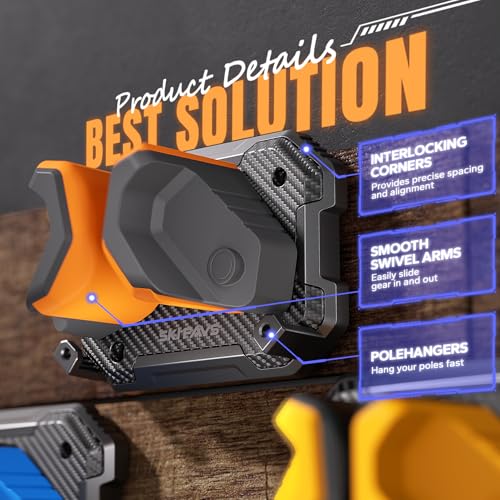 Skifavs Ski Wall Mount Space-Saving, Ski And Snowboard Wall Storage Rack For Garage Wall Fits Any Ski/Snowboard Display thumb #5