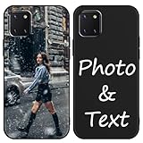  Foonary Funda Personalizada para Samsung Galaxy Note 10 Lite 4G 6,7\'\', Personalizable Case con Foto Imagen Texto Nombre Diseño, Personalizado Carcasa Custom Cover para Samsung Note 10 Lite 4G, Negro