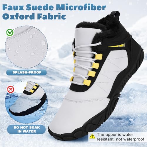 Image of Winter Hike Barefoot Boots Women, Snow Boots for Women | Winter Hike Barefoot Boots Women, Wide Toe Waterproof Hiking Non-Slip Ankle Shoes