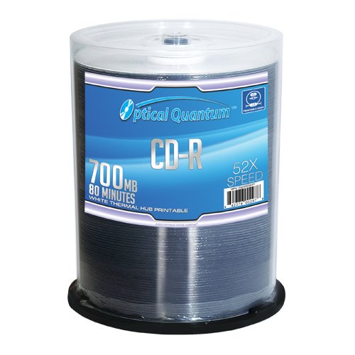 Optical Quantum 52x CD-R Silver Top Media 100 Pack
