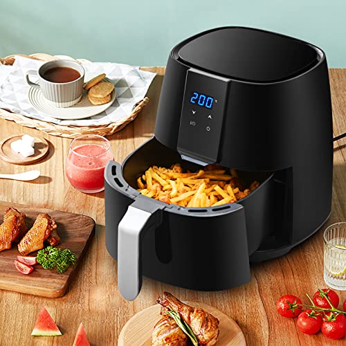 CLIPOP Digital Air Fryer Home Use Energy Saving Airfryer inc Air Fry, Bake and Roast, Digital Touchscreen Air Fryers Oven, Oil Free Hot Cooker, Nonstick Basket, 3.8L, Black 1450W - Image 8