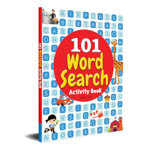 101 Word Search Activity Book: Large Grid Word Search Puzzles for Kids With Attractive Illustrations I Ages 3-6 I Vocabulary building I Learn new Words I Motor Skills improvement I 4 Hours of fun