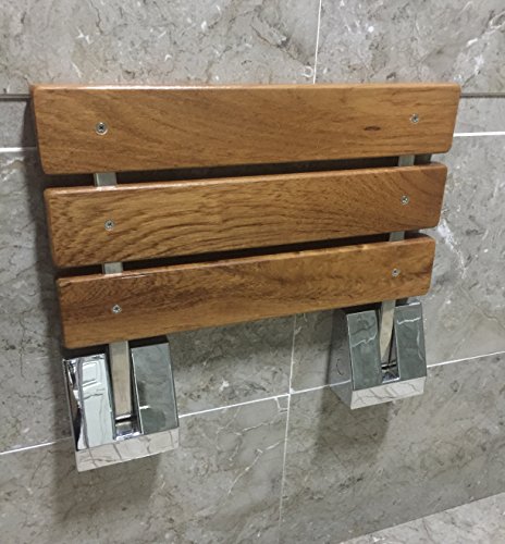 Diyhd Sd 15" Teak Wood Floding Seat Wall Mount Shower Bench #TOP1