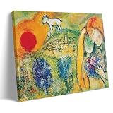 YYUEQIL Marc Chagall Wandkunstdrucke, Gemälde, Poster, The 