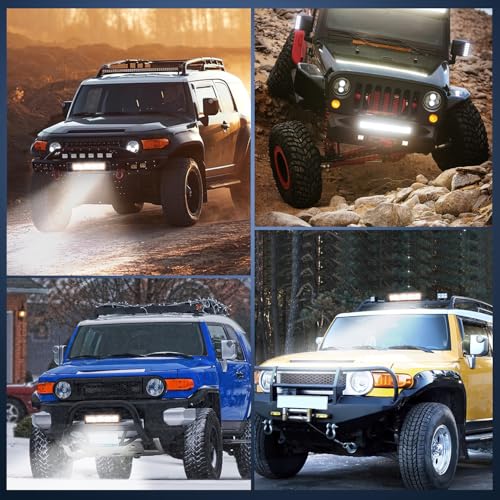 Image of Nilight LED Light Bar 12Inch 300W Flood Spot Combo Triple Row Driving Lamp | Roof Bumper Off Road Work Lights for Van Camper Wagon Car Pickup Golf Cart ATV UTV SUV Truck Boat 4x4