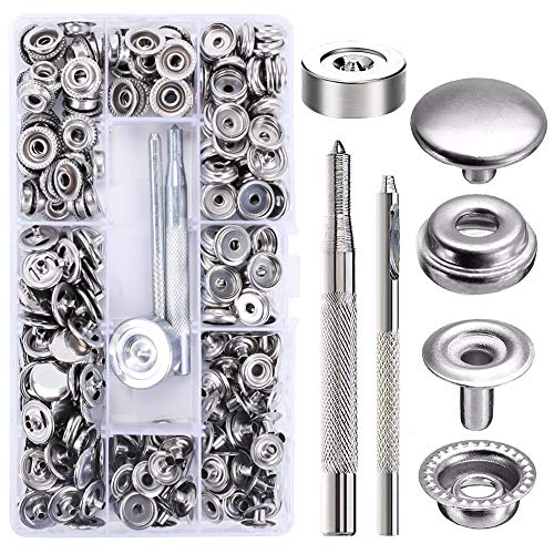 240 Bottoni A Pressione Rame 15mm Con Attrezzi - Per Borse, Jeans, Vestiti, Pelletteria - Foto 11