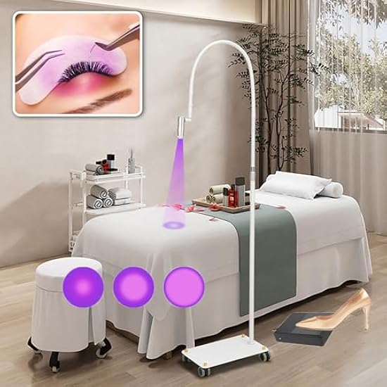 ブラック アーム式 UV/LED ネイルライト ブラック クランプ式2本アーム