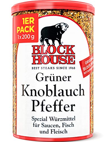 Block House Knoblauchpfeffer mit weissem Pfeffer 200g - Gewürzmischung in Restaurantqualität Cover