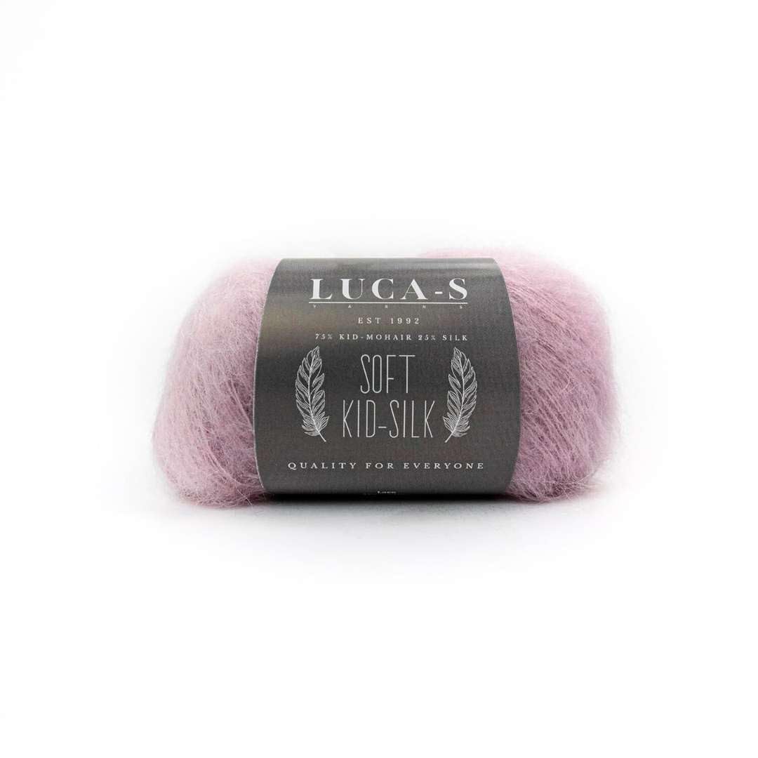 Soft Kid Mohair & Silk Yarn for Knitting & Crochet, 75% Mohair 25% Silk, 25g 210m, Lace-Weight Fluffy and Soft Wool for Knitting