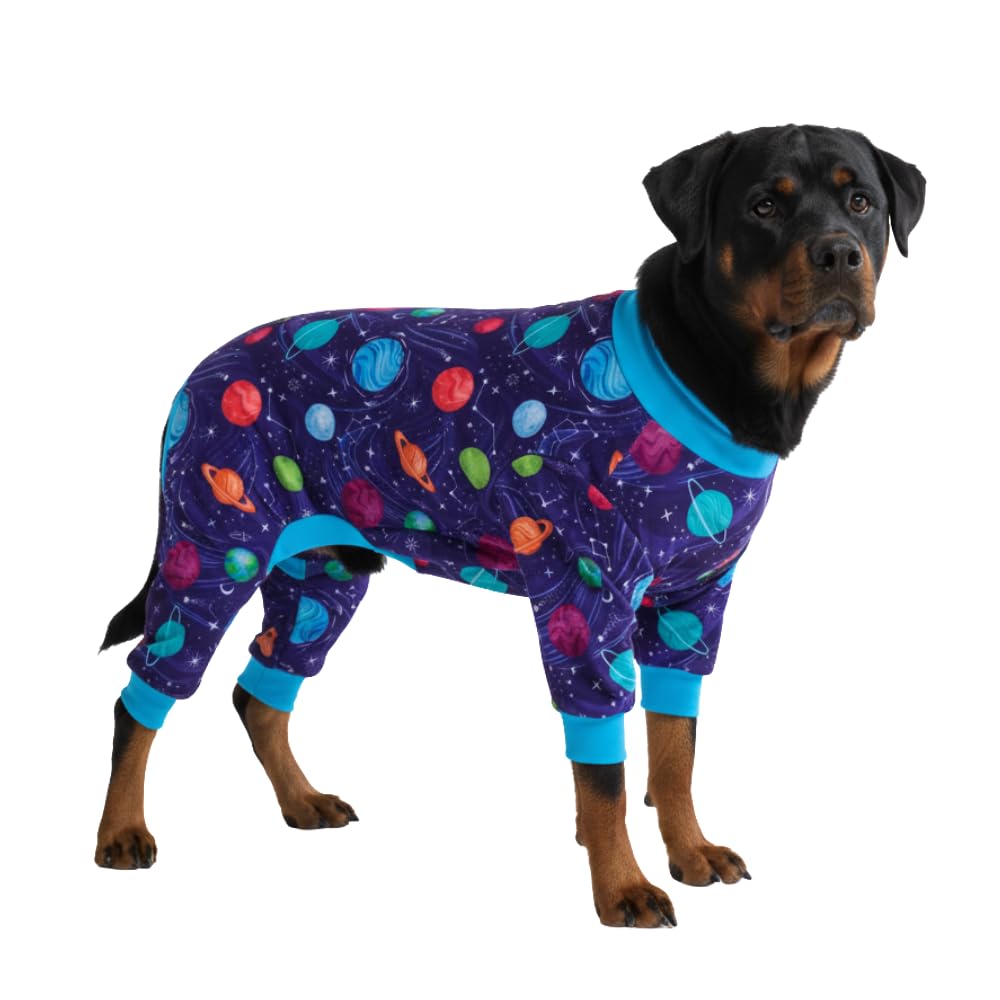 Spark Paws Dog Pajamas - Stretch Onesie Recovery Full Leg Surgery Suit PJS