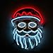 Produktbild Queta Weihnachtsmann Maske Led Nikolausmaske Weihnachtsdeko Weihnachten Party Cosplay Kostüm Zubehör Beleuchtete Maske Batterie Angetrieben