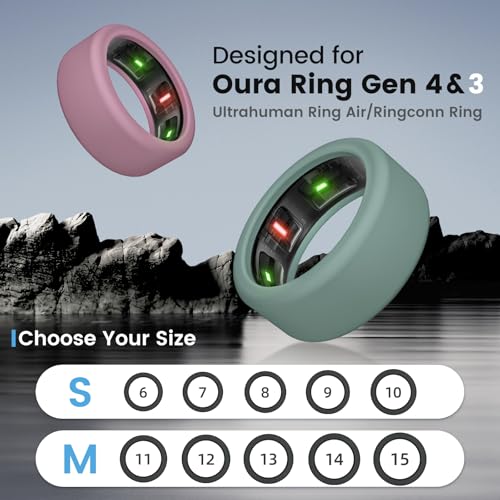 10 Pack Ring Cover Compatible with Oura Ring Gen 4/Ceramic, Oura Ring Gen 3, Anti-Scratch Elastic Silicone Oura Ring Pro - Additional View