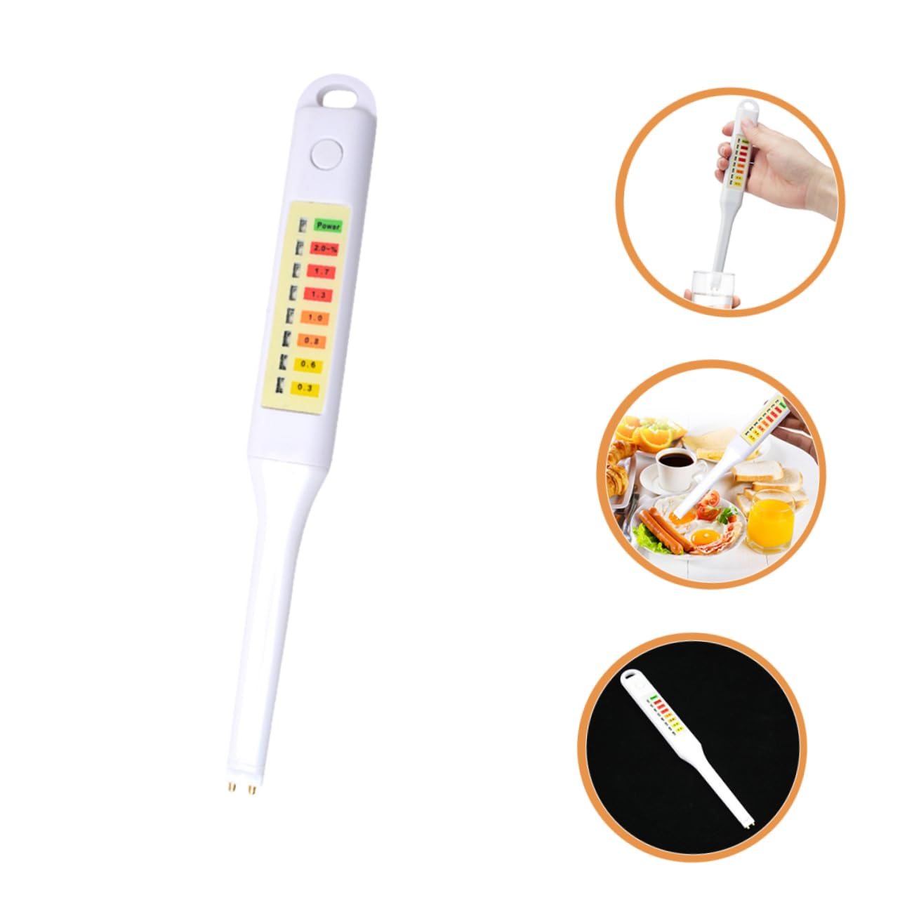 SOLUSTRE Medidor de Salinidad Portátil para Agua Salada Diseño Profesional y Resultados Claros, Fabricado en Abs, Adecuado para Uso en Hogares y Spas