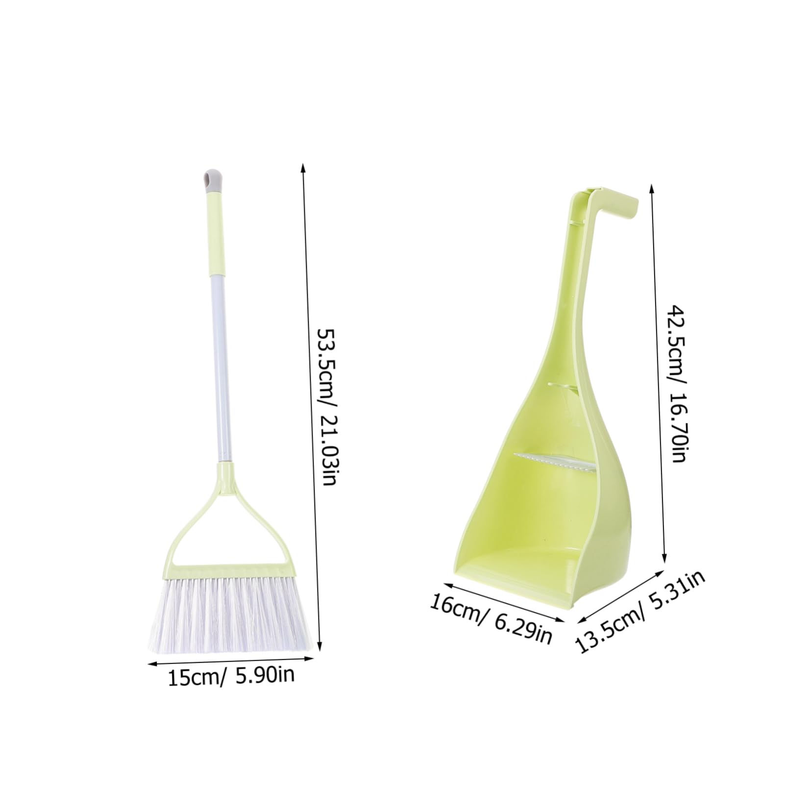 ORFOFE Children's Cleaning Playset Mini Broom and Dustpan Broom Set Kindergarten Sweeping Tools Durable