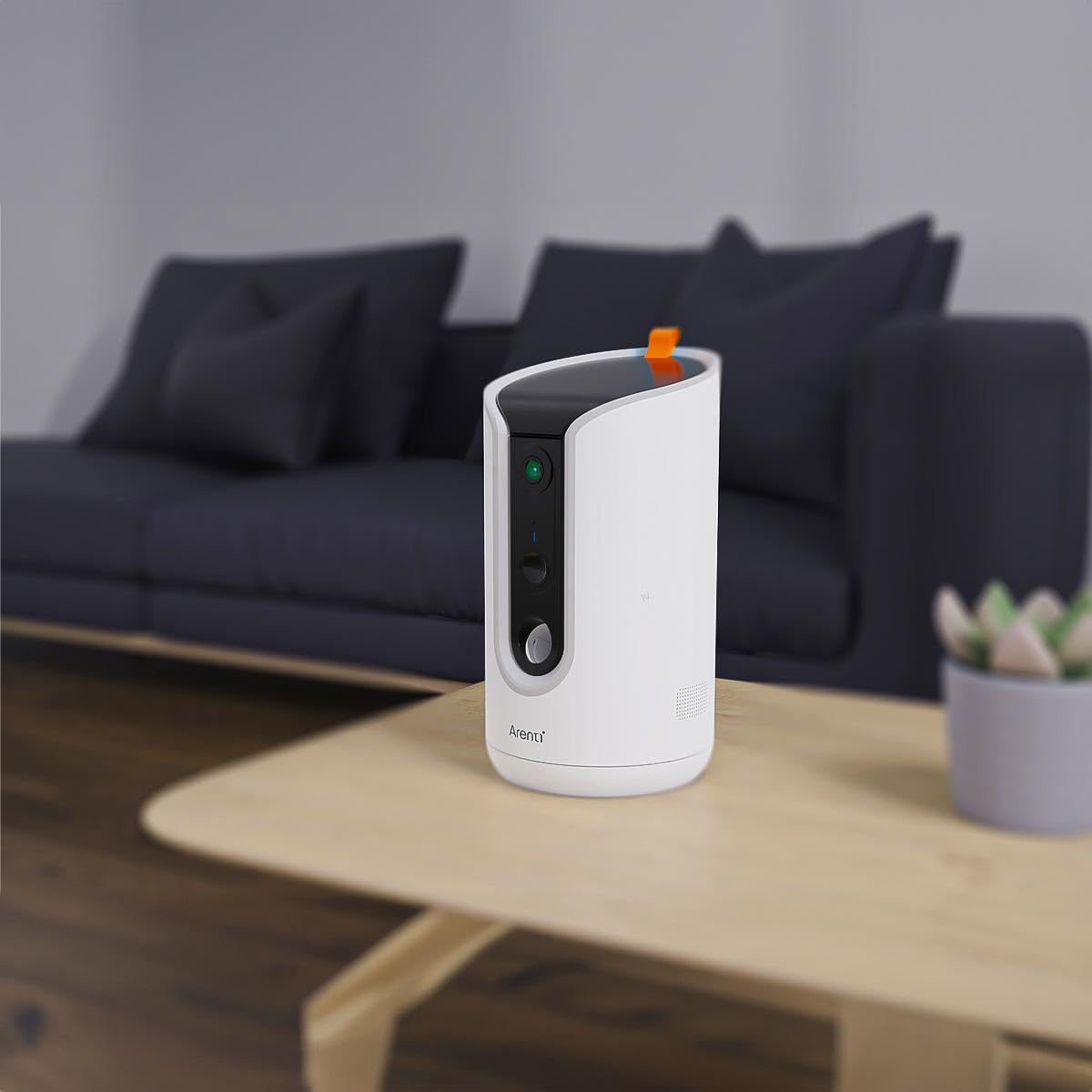 ARENTI Dog Treat Petcam1T Caméra de surveillance WiFi avec distributeur de friandises intégré pour animaux de compagnie