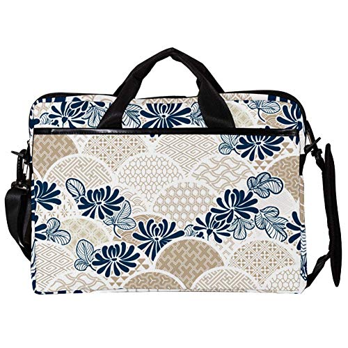 Laptop bag 14 pulgadas multicolor con asa y estampado bohemio