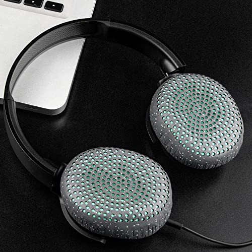 Image of SOULWIT Earpads Replacement for Skullcandy Riff, Riff2 Wired /Wireless On-Ear Headphones, Ear Pads Cushions with Softer Leather, Noise Isolation Foam (Grey)