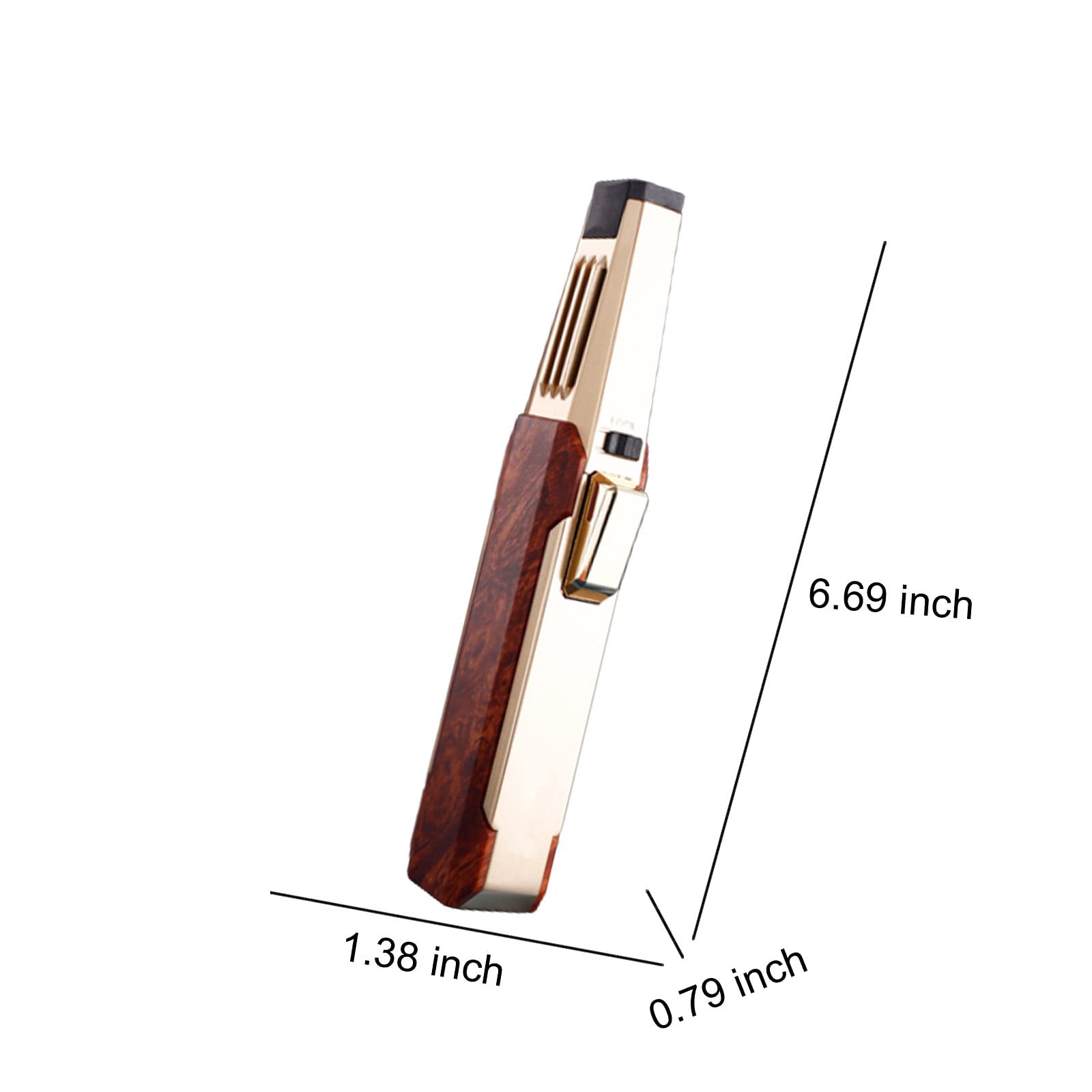 Rechargeable Turbo Torch Allume-Cigare Réglable Flamme Jet Butane Briquet BBQ Bougie Camping Cuisine Cuisson Coupe-Vent Fumer Iginitor