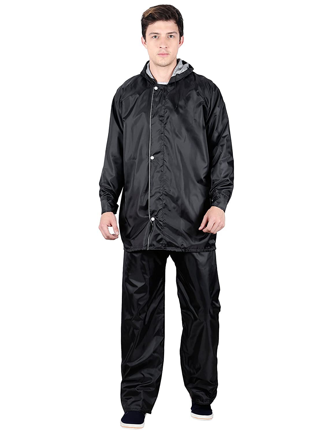 Sona Rainwear Rain Coat for Men Waterproof Raincoat with Hood And Pocket Rain Coat For Men Bike Rain Suit Rain Jacket Suit with Storage Bag
