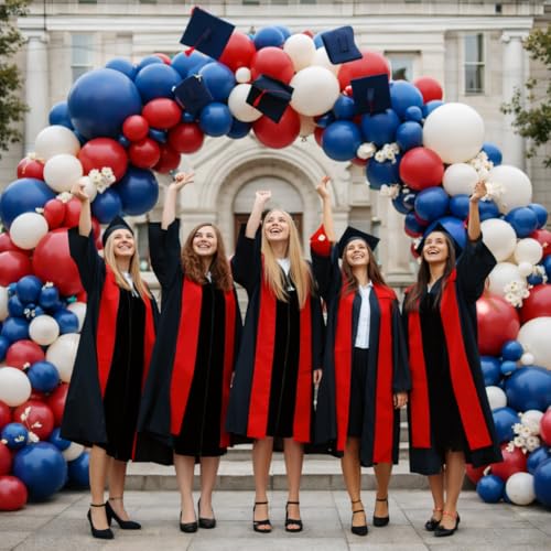 Image of Tesochye Red White and Blue Balloon Arch Kit,Patriotic Balloon Arch Kit | 143Pcs Navy Blue Ruby Red Sand White Balloons for Graduation 4th of July Independent Day Nautical Baseball Birthday Party