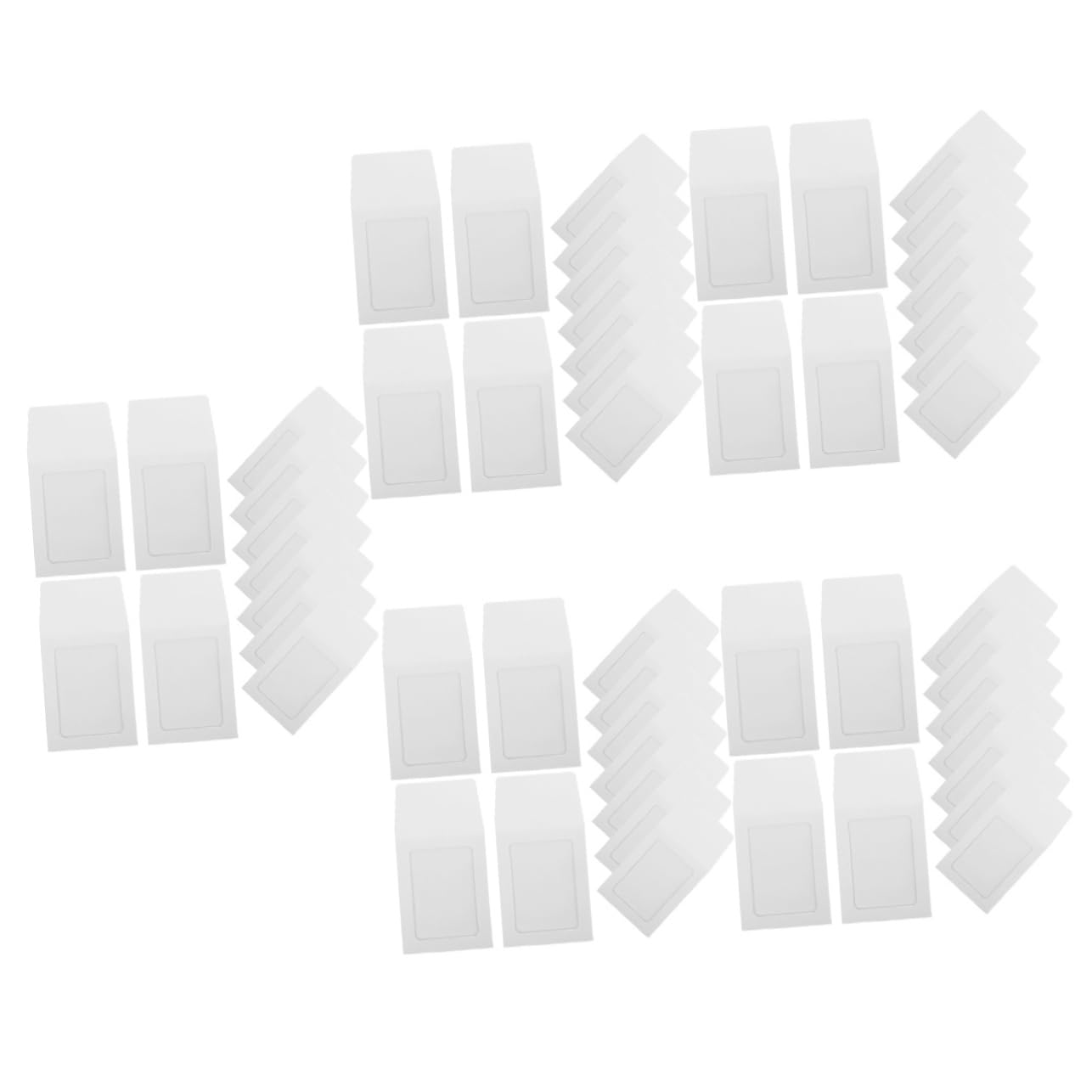 Operitacx 100 Pz Portacarte Color Macaron Custodie Per Carte Collezionabili Standard Copertine Delle Copertine Per Antigraffio Display e Carta Kraft Bianca