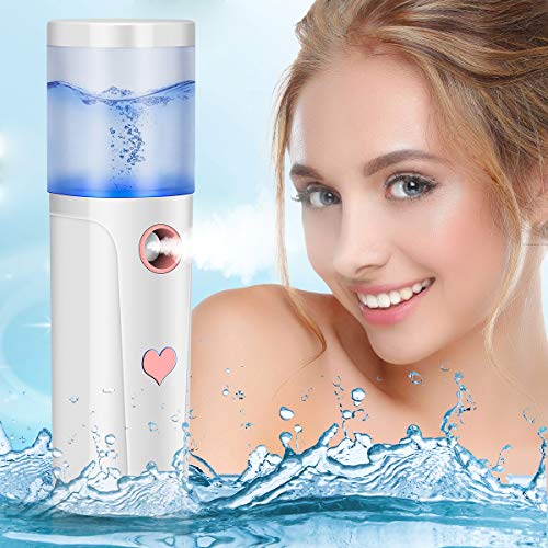 Nano Facial Mister, Face Mist Sprayer, Cool Handy Nano Mister Spray Atomization Portable Mini Mist Usb Rechargeable for Moisturizing, Hydrating, Skin Care, Makeup, Eyelash Extensions