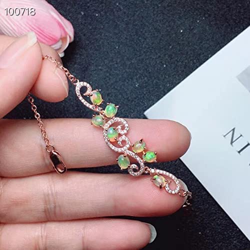 Bracelet d'opale le plus populaire en argent 925 véritable