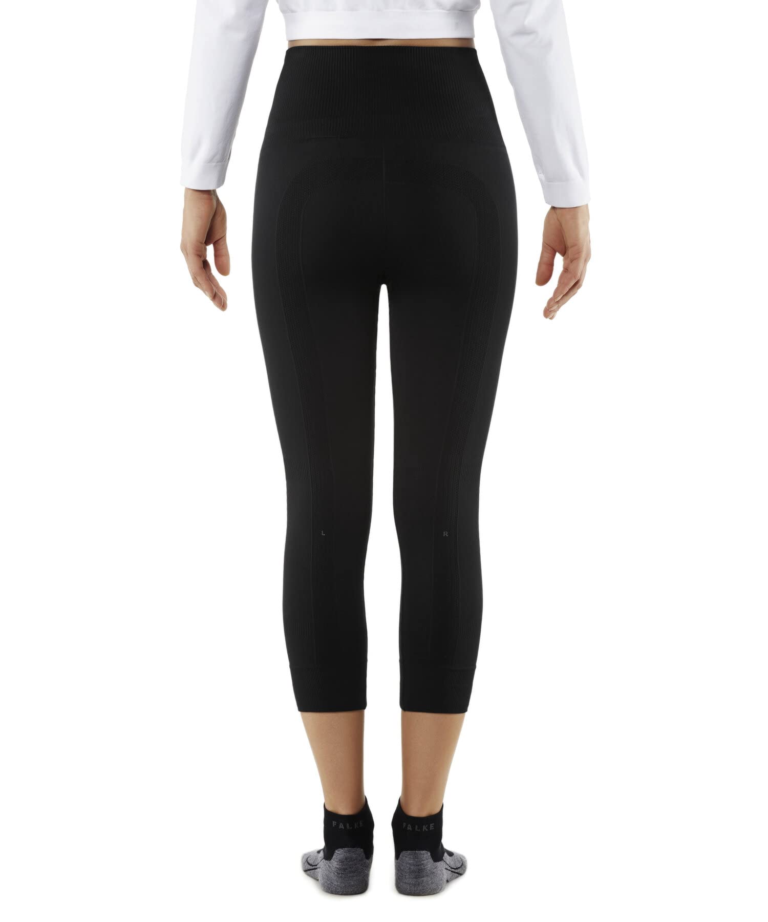 FALKE Pantalon Femme Cellulite Control Long W Ti fil fonctionnel 1 paire Noir Black 3000 S