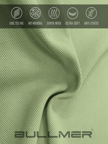 Image of BULLMER Trendy Solid Zipper Collar /Polo Neck Tshirt for Men