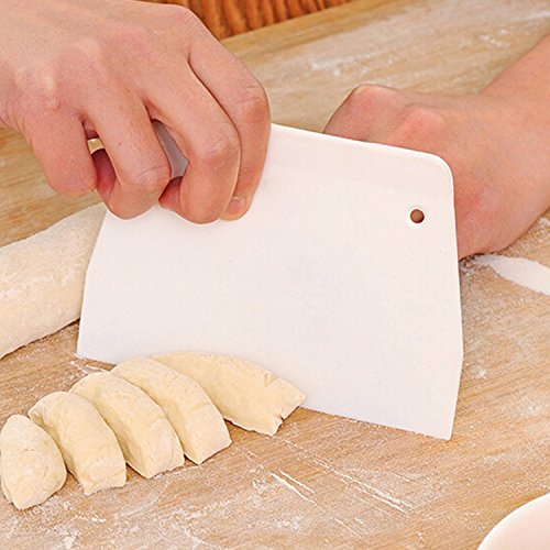 Raiphy 2 Pezzi Raschietto per impasto in plastica