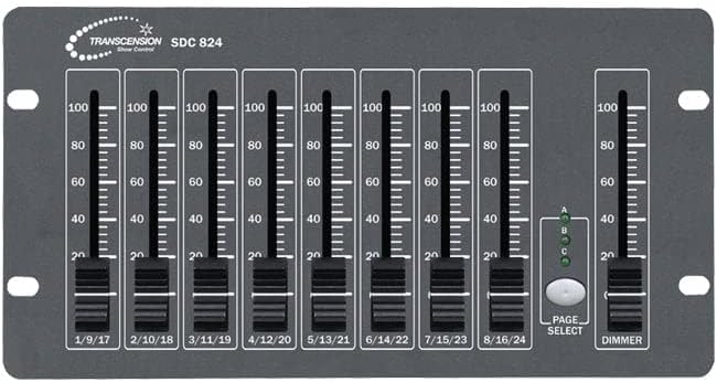 TranscensionSDC824 DMX Controller 24ch Simple DMX Desk for Lighting