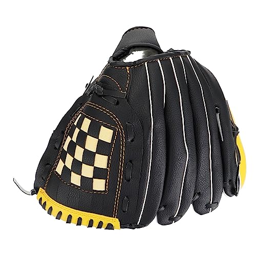 KOMBIUDA 12.5 Inch Baseball Glove Adult Youth Size Softball Gloves Baseball Accessories Natural